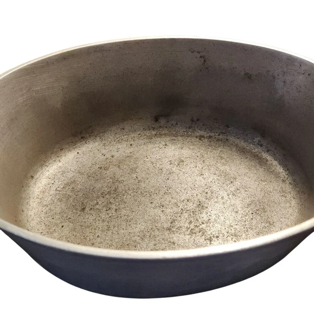 Vintage Super Maid Cookware Aluminum 5.5 qt Oval Roasting Pan Dutch Oven-No Lid